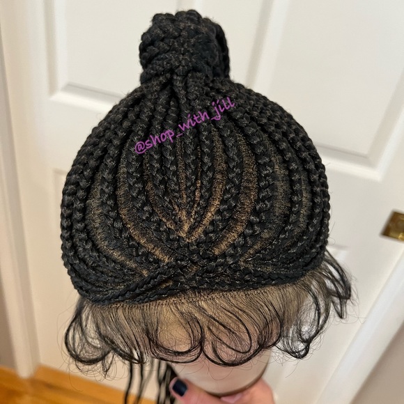 30” Synthetic High Ponytail Cornrow Box braids All Lace Cap It#KA - Picture 11 of 16